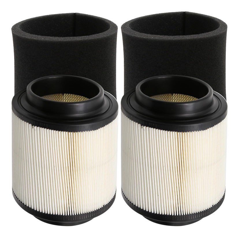 SYOWADA 1262218 2 Pair Air Filter and Black Sponge Replacement for Polaris RZR 170 20102021 Ranger 1000 Ranger 1000XP Ranger Crew XP Ranger XP 1000 20102021